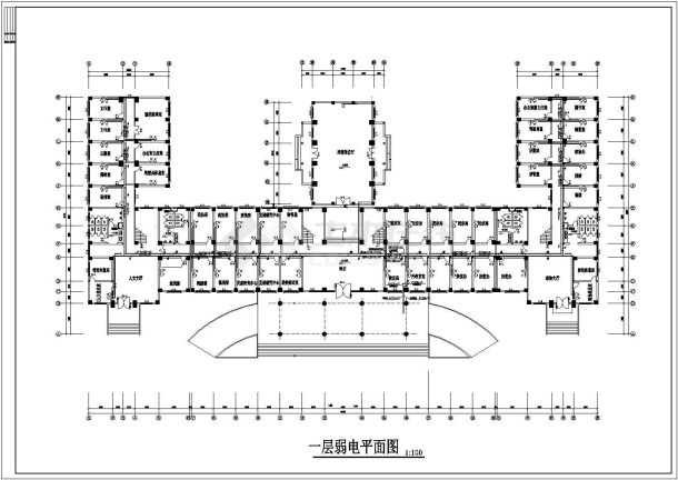 某地办公楼弱电设计施工图（共7张）-图一