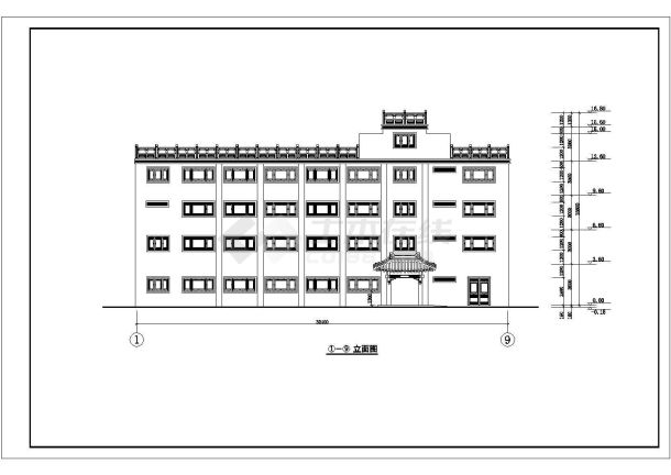 某地区大酒店建筑结构CAD施工图-图一