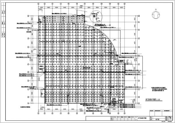 北方某城市住宅小区地下车库设计cad系统图-图一