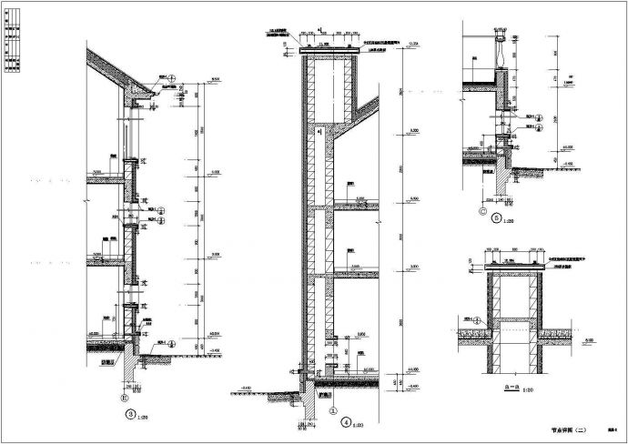 某三层独栋别墅建筑CAD设计全套图纸_图1