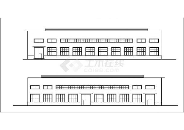 全钢混凝土排架厂房建筑施工图（测试一下）-图一