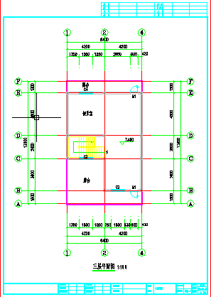 三层独栋别墅建筑CAD施工图（含效果图）-图一