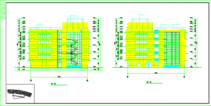 大型办公式酒店CAD设计图纸及说明_图1