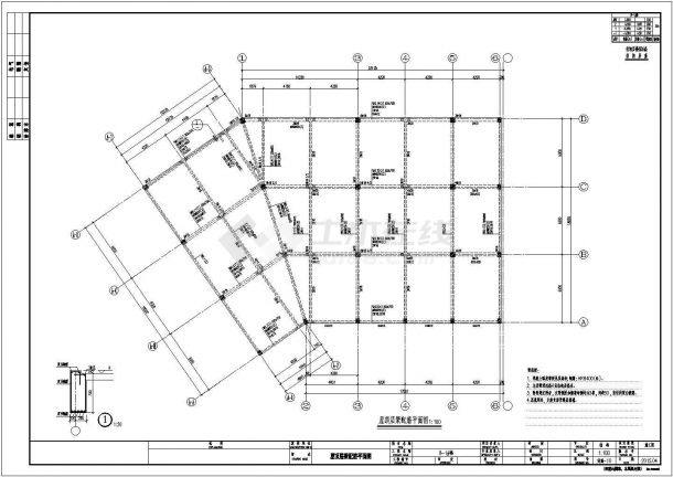 地上2层框架结构住宅楼结构设计施工图-图二