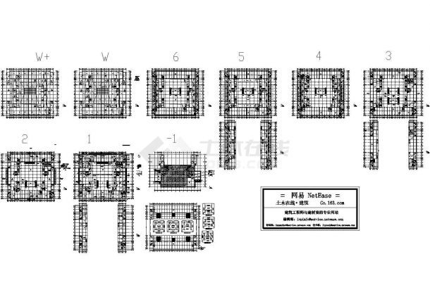 六层大型超市建筑CAD设计平面图-图一