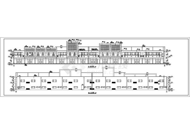 某地区商业楼建筑全套CAD设计施工图纸-图一