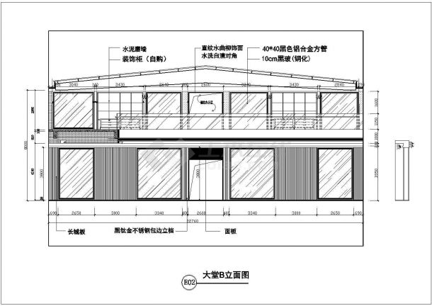 【杭州】现代办公室大厅室内装修图（附效果图）-图二