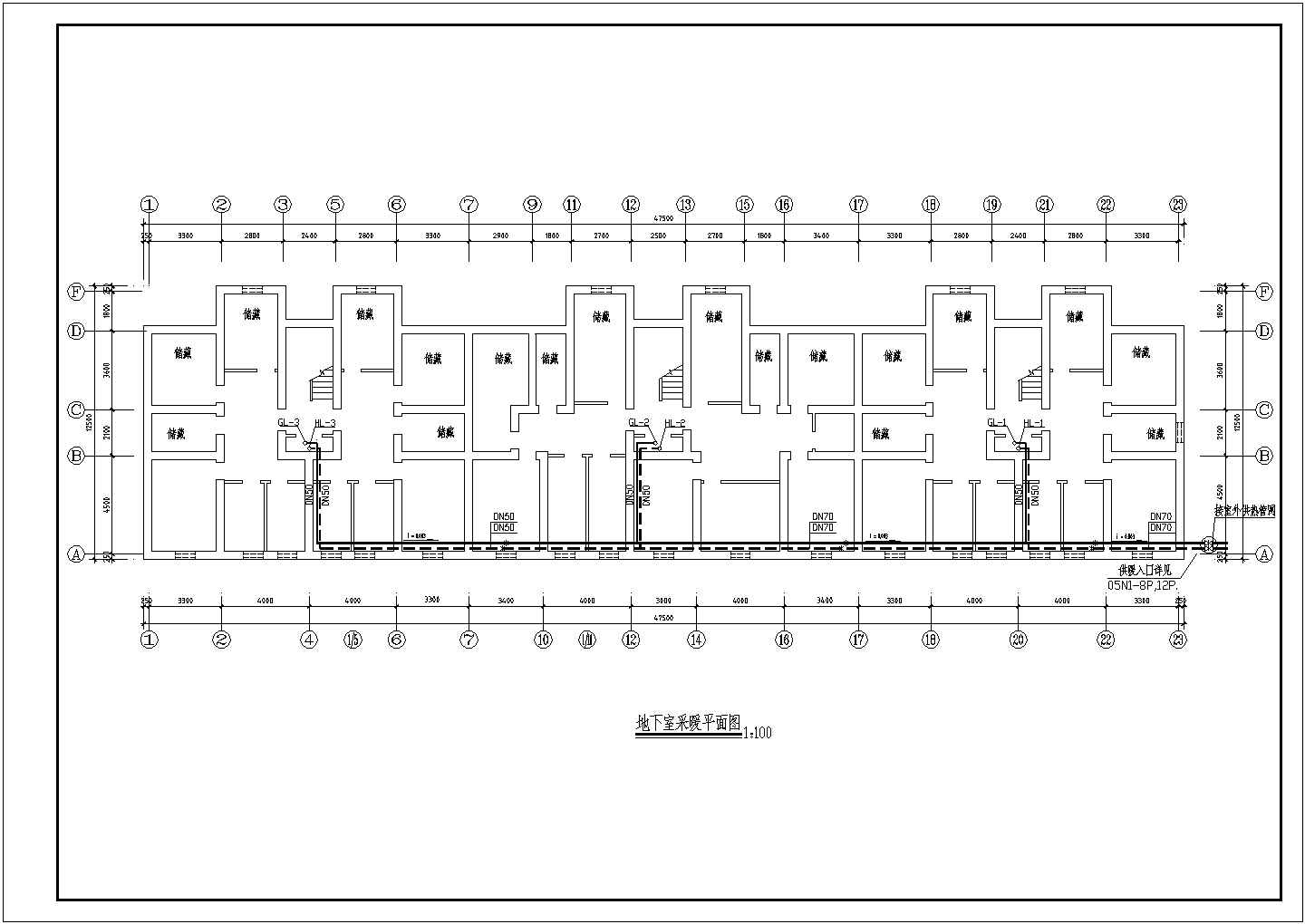 江苏某地区2#住宅楼暖通设计cad图纸（含设计说明）