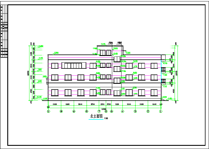 某三层工具公司多层办公楼建筑设计图