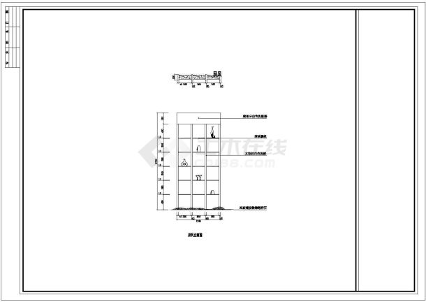 某地区室内装修设计施工CAD详情图-图二