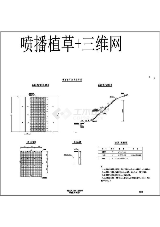 公路防护详图CAD-图一