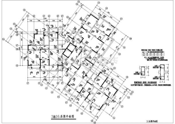 【广东】26层剪力墙结构住宅楼结构施工图-图一