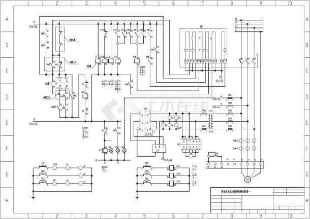 柴油发电机控制屏控制电路图纸设计-图一