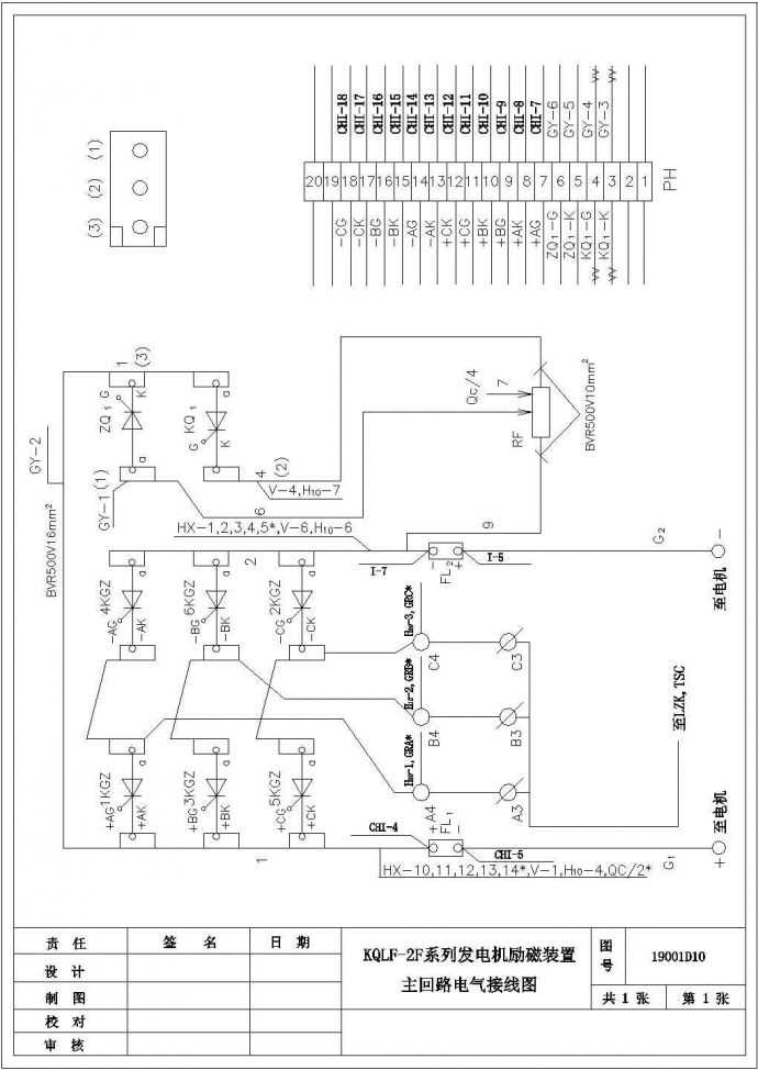 KQLF-2F励磁装置电气图册设计合集_图1
