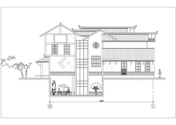 经典日式二层别墅详细建筑设计图（全套）-图一