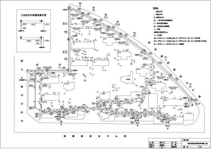 某地区住宅小区网络设计施工CAD图_图1