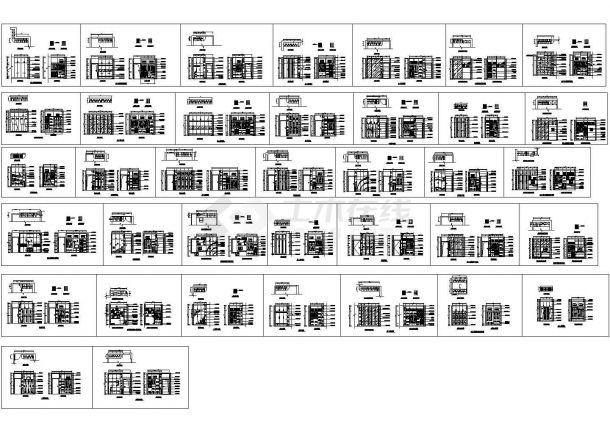 多款衣柜设计图CAD-图一