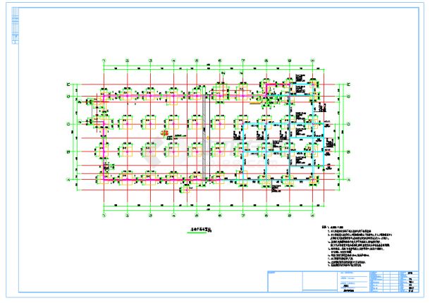 【大连】二层框架结构商业区结构设计施工图-图一