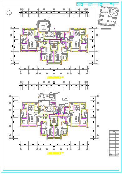【内蒙古】6号宿舍楼采暖系统设计图纸_图1