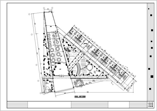 某地大型美术馆建筑cad设计图纸-图一