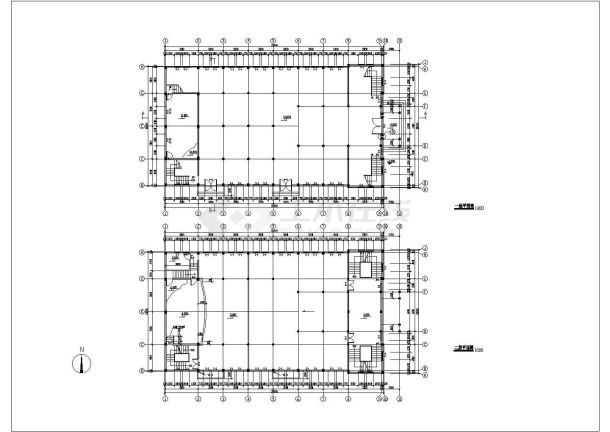 某地三层教堂建筑cad设计图纸（标注详细）-图一