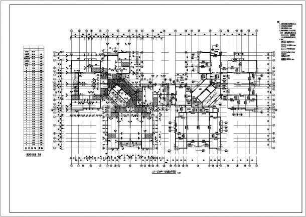 某地区高层住宅建筑结构CAD施工图-图一