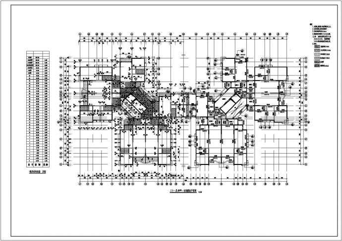 某地区高层住宅建筑结构CAD施工图_图1
