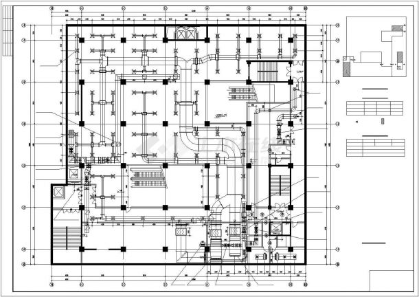 【浙江】某商城空调通风系统设计施工图纸-图一