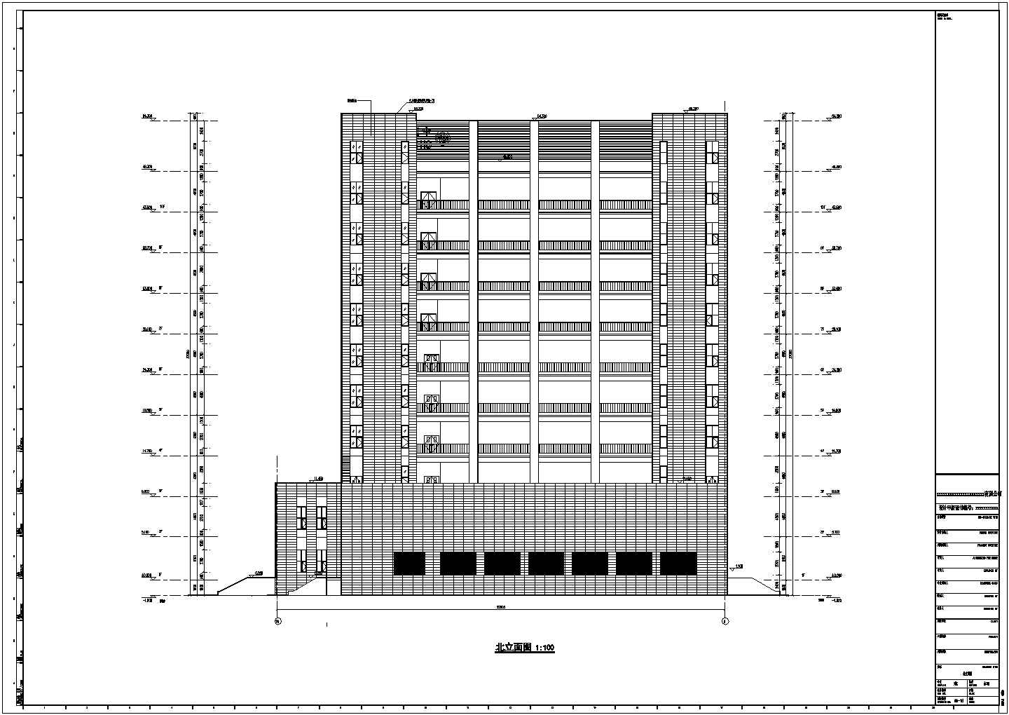 某地大型的通信机房楼建筑cad施工图纸（标注详细）