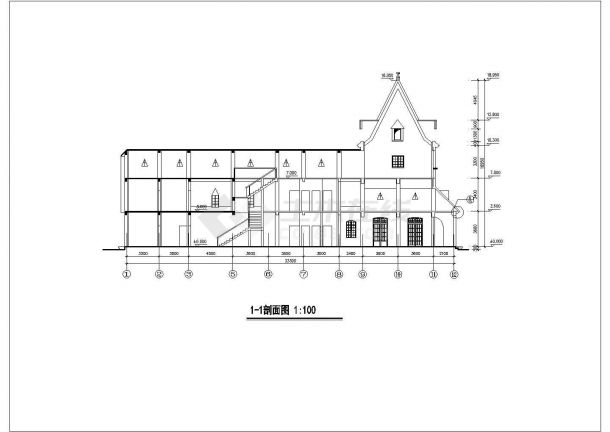 759平方米二层饭店建筑cad设计图纸（全套）-图二