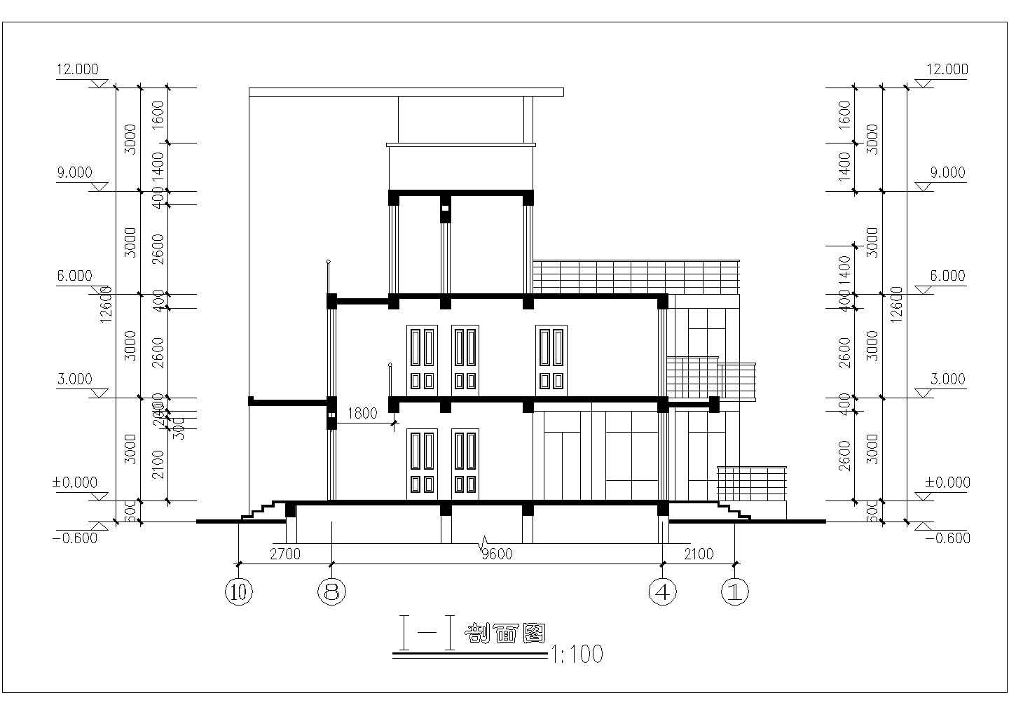 后现代平屋顶三层自建别墅详细建筑设计图（全套）