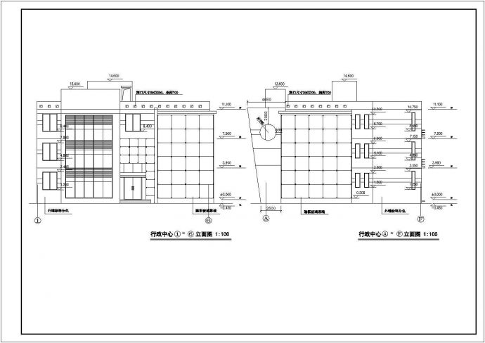 某小型办公楼精装CAD设计施工图纸_图1