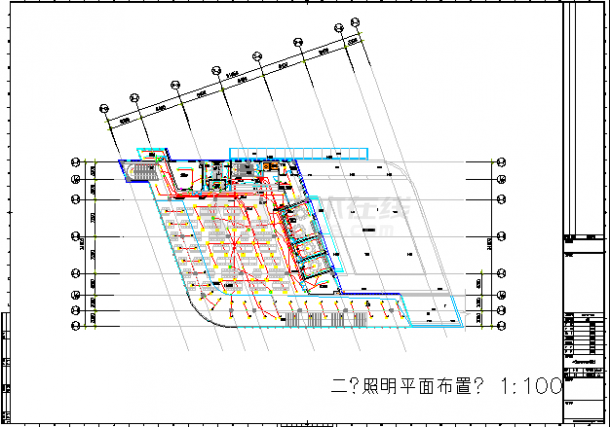 【上海】大型办公楼强电系统电气施工图纸98张-图二