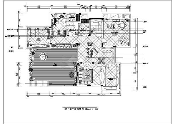 带地下室二层半豪华别墅装修详细设计图（含水电）-图二
