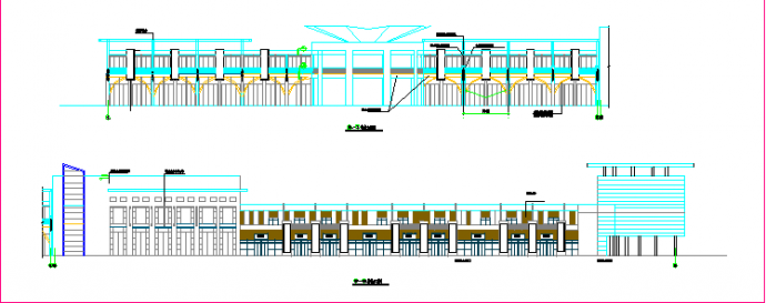 某现代化多功能步行街商铺建筑设计方案图纸_图1