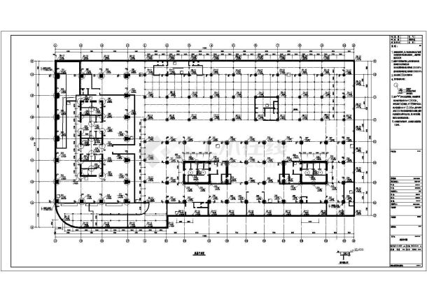 41层筒体框架与31层框支剪力墙结构行政办公楼结构施工图（161米）-图一