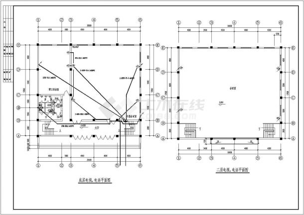 某地两层会议中心电气设计施工图纸-图二