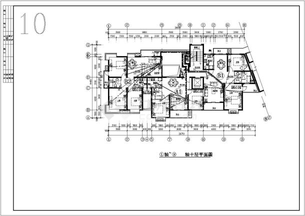 某地区小区11层住宅弱电设计CAD图-图二