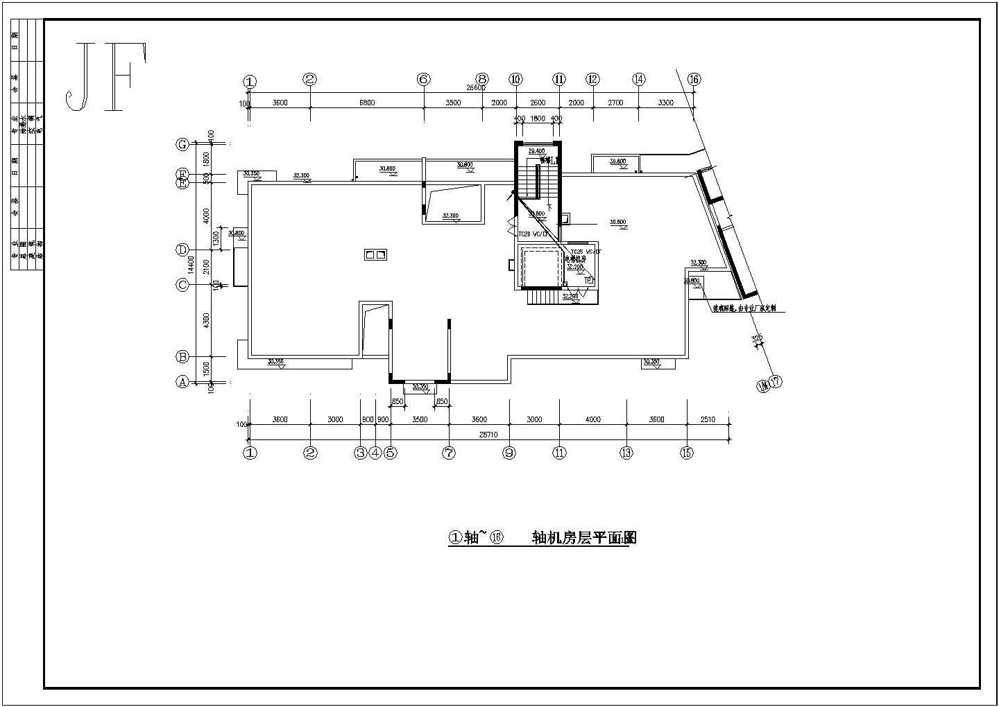 某地区小区11层住宅弱电设计CAD图