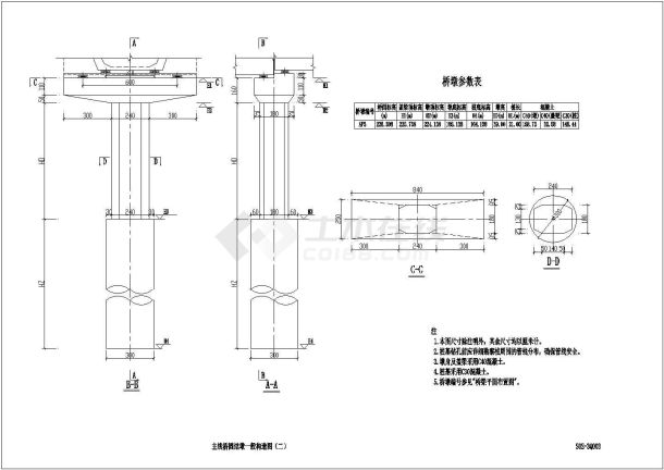  某地1S014Q178182 红岩村立交桥盖梁钢筋布置图(一五)cad图-图二