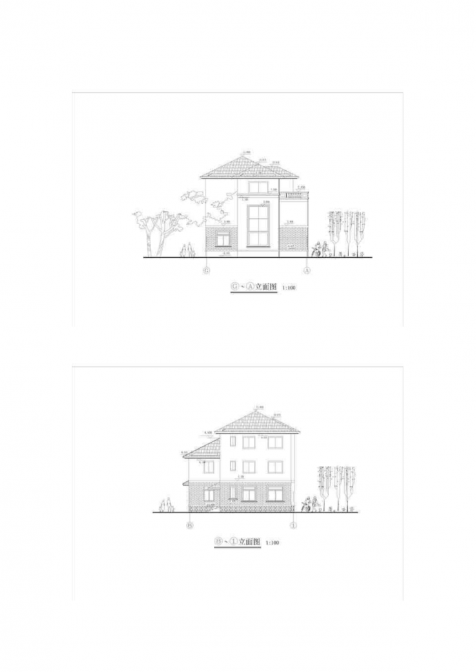 别墅建筑图纸_图1