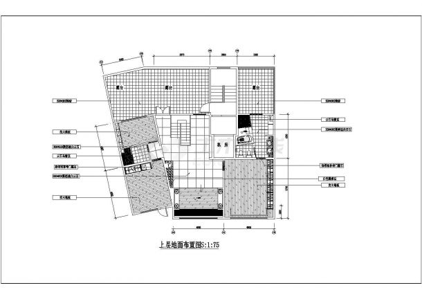 杭州某地区复式楼装修设计cad施工图-图二