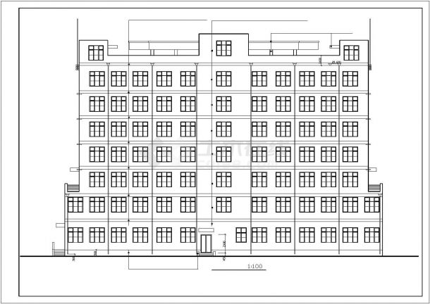 河北省某多层办公楼CAD建筑施工图-图一