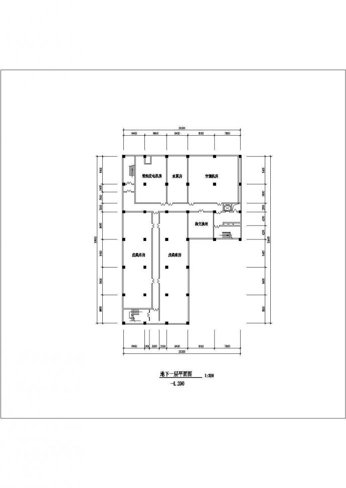 湖南省某商场十七层全套CAD建筑平面图纸_图1