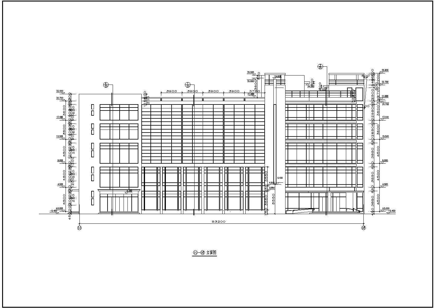 某五层综合楼建筑设计CAD施工图纸