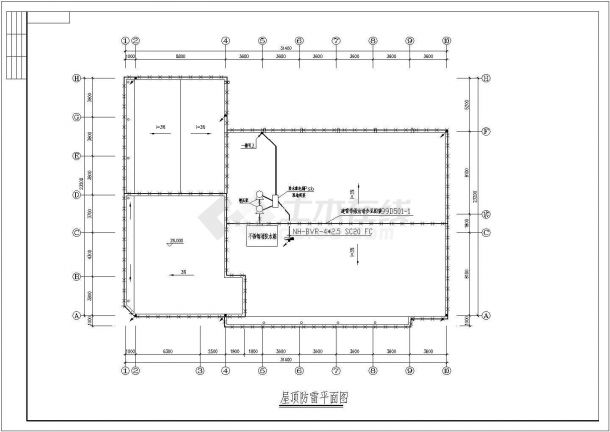 某综合楼建筑CAD电气设计全套图纸-图二
