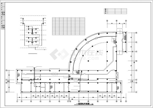 某多层综合楼电气CAD设计图纸全套-图二