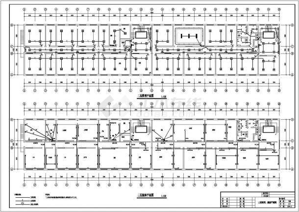 某地三层办公楼电气设计施工方案图-图二