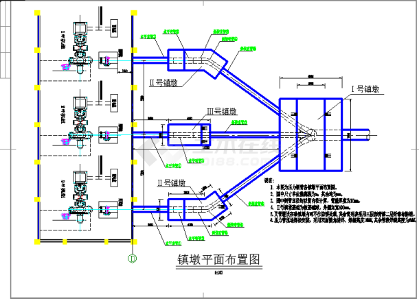 某水电站压力岔管cad设计施工图纸（比较简单的）-图一