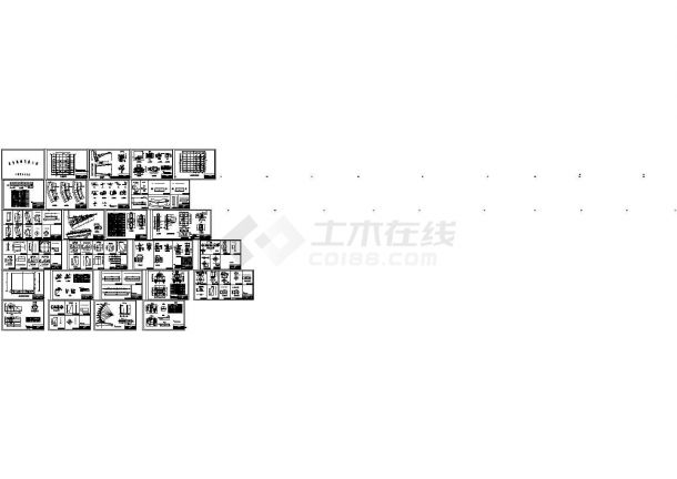 大坝设计水库设计弧形钢闸门设计全套cad施工图-图一